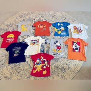 Lot of 10 Disney shirts size medium 7/8